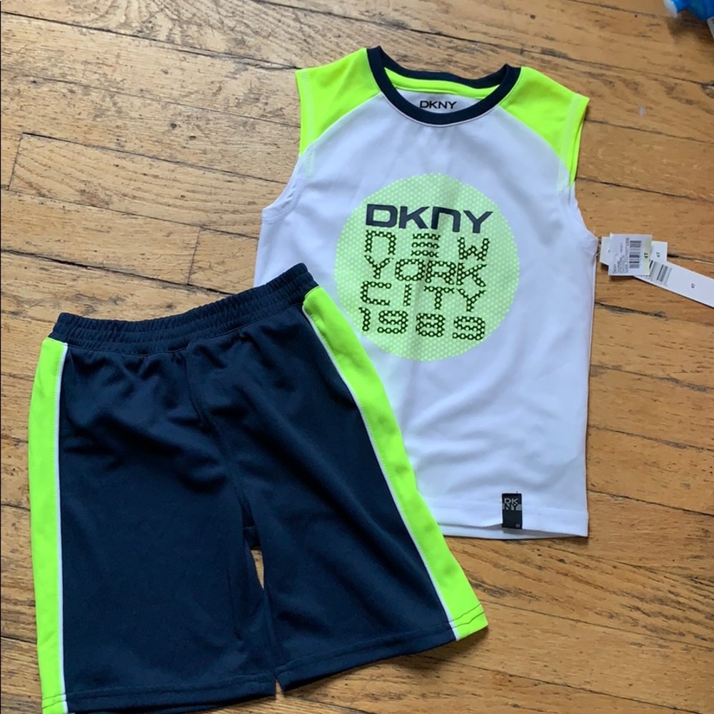 DKNY NWT top and shorts set